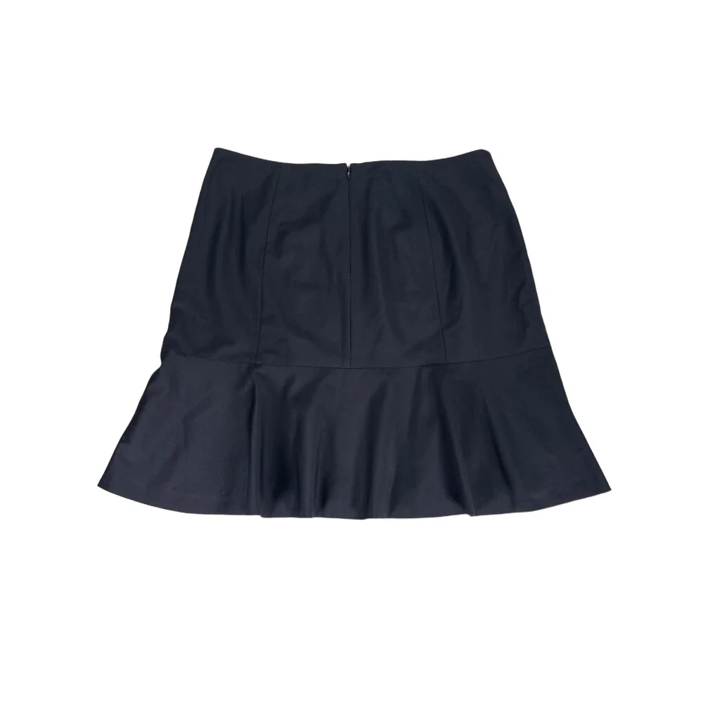 Ann Taylor Women's Black Flare Hem Skirt - 14